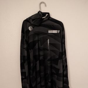 Nwt Nike Raiders LS Training Hoodie shirt top XXL men's grey black